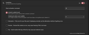PowerToys Run EveryThing Plugin Settings