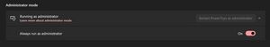 Run PowerToys as Admin